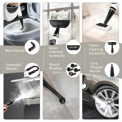 PureJet Steam Pro™ — 12 Bonus Accessories for Whole-Home Deep Cleaning